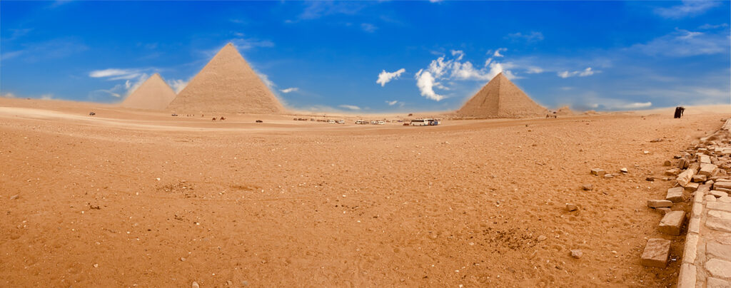Pyramides Keops Khéphren Mykérinos Plateau de Giseh